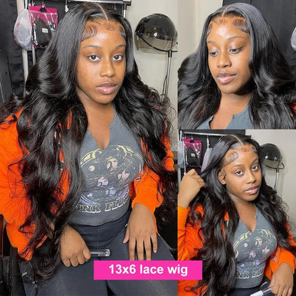 13x6 Lace Front Perruques Cheveux Humains Brésilien Loose Water Wave Tissage - hjweavebeauty