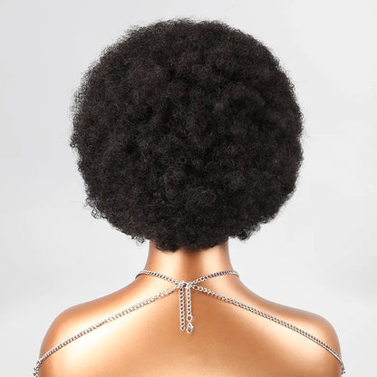 13x4 Afro Kinky Curly Rebondissement Bob Lace Frontale Humain Cheveux