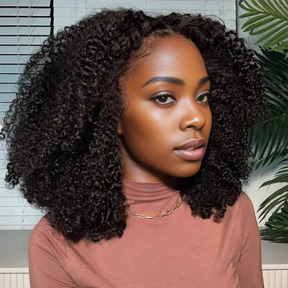 9x6 Glueless Perruque Bob Kinky Curly Sans Colle La Plus Chaude