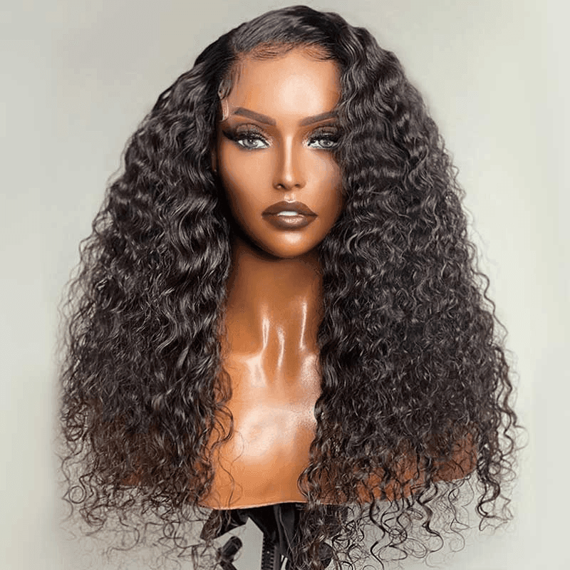 4x4 Perruques Cheveux Humains Lace Closure Brésilien Deep Curly - hjweavebeauty