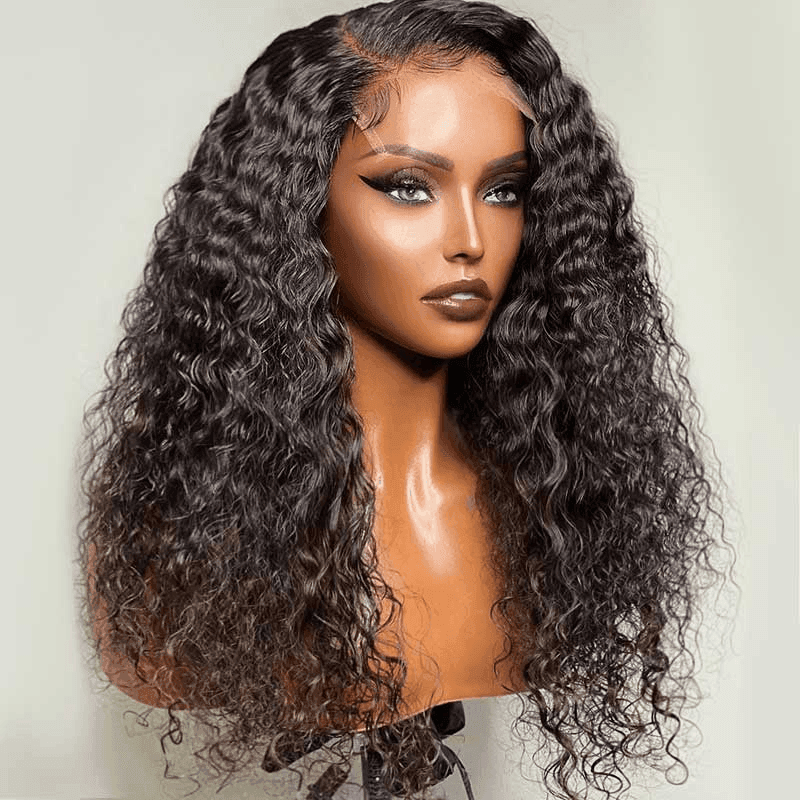 4x4 Perruques Cheveux Humains Lace Closure Brésilien Deep Curly - hjweavebeauty