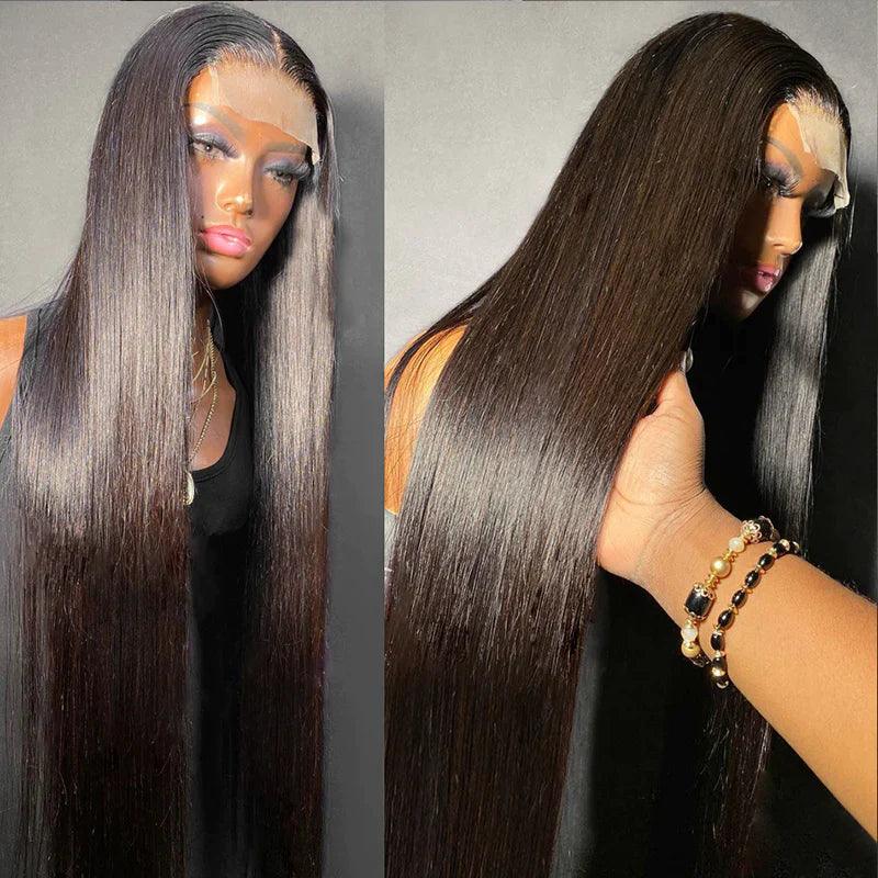 4x4 Perruques Cheveux Humains Lace Closure Brésilien Lisse - hjweavebeauty