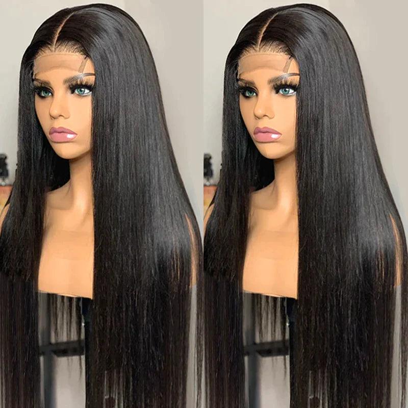 4x4 Perruques Cheveux Humains Lace Closure Brésilien Lisse - hjweavebeauty