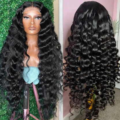 4x4 Perruques Cheveux Humains Lace Closure Vague Profonde Brésilienne Lâche Tissage - hjweavebeauty