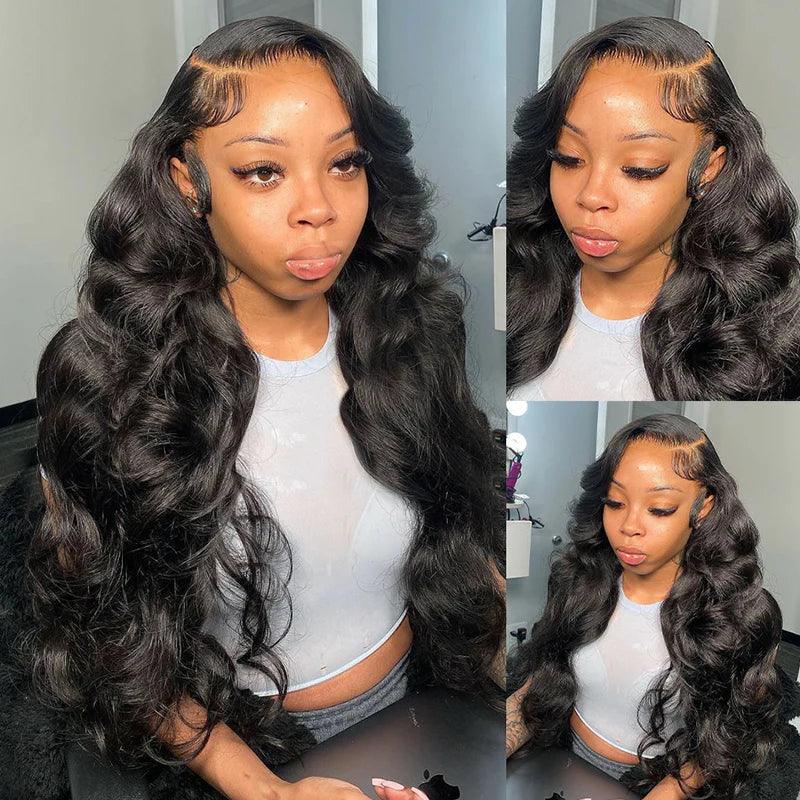 5x5 13x4 Lace Front Perruques Cheveux Humains Brésilienne Body Wave Tissage - hjweavebeauty