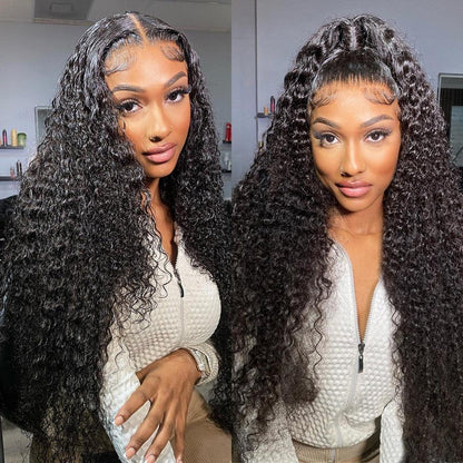 5x5 13x4 Lace Front Perruques Cheveux Humains Brésilienne Deep Curly - hjweavebeauty