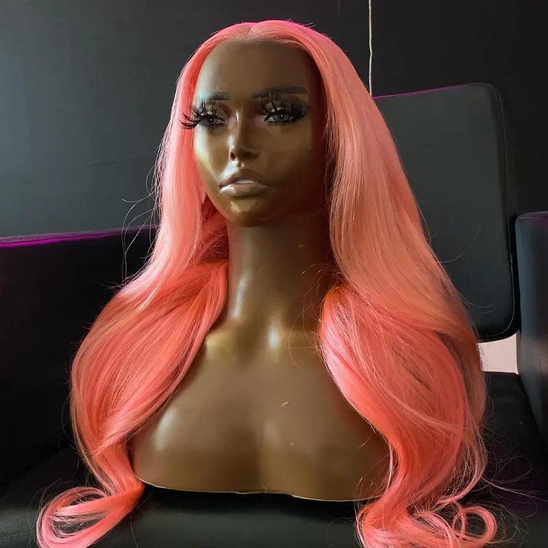 7x5 Glueless Perruques Sans Colle Rose Cheveux Humains Brésilien Body Wave - hjweavebeauty