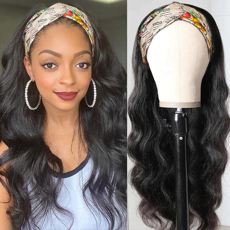 Perruque Bandeau Cheveux Humains Brésiliens Body Wave Tissage - hjweavebeauty