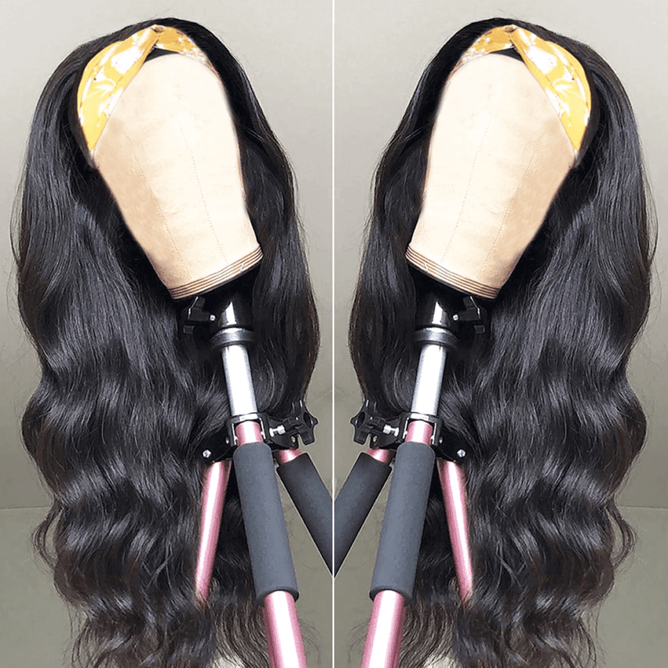 Perruque Bandeau Cheveux Humains Brésiliens Body Wave Tissage - hjweavebeauty