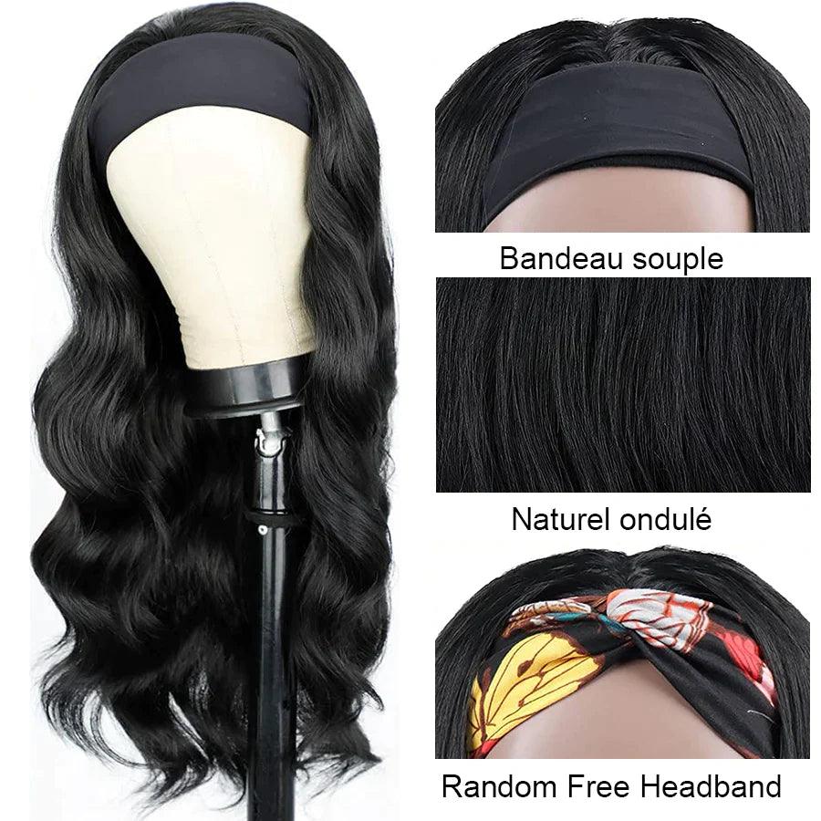 Perruque Bandeau Cheveux Humains Brésiliens Body Wave Tissage - hjweavebeauty