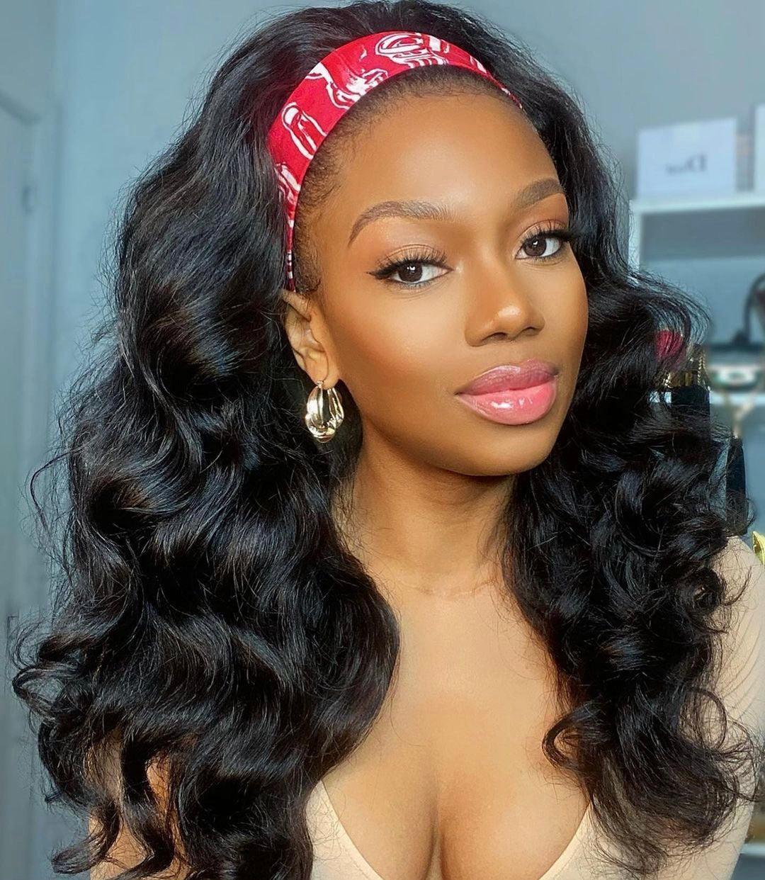 Perruque Bandeau Cheveux Humains Brésiliens Body Wave Tissage - hjweavebeauty