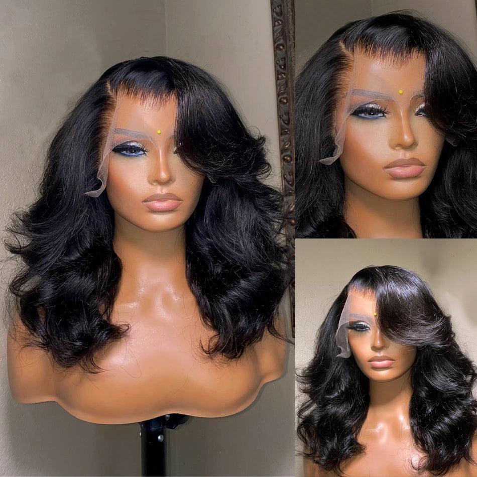 Perruque Courte Brésilienne Body Wave Bob Cheveux Humains Tissage - hjweavebeauty