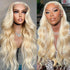 Perruques Colorées En Cheveux Humains Blond Body Wave Brésilien Tissage - hjweavebeauty