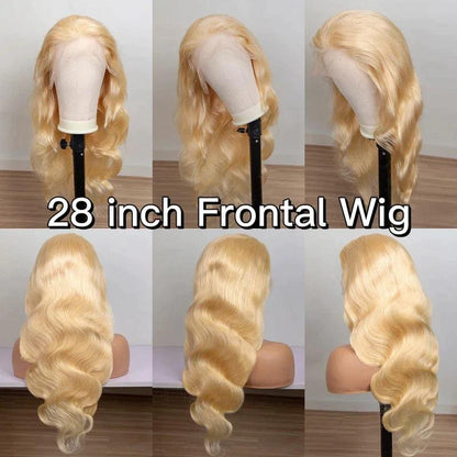 Perruques Colorées En Cheveux Humains Blond Body Wave Brésilien Tissage - hjweavebeauty