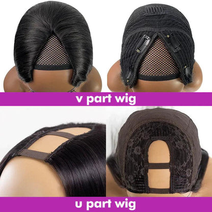 Perruques De Cheveux Humains Body Wave Brésiliens En V Tissage - hjweavebeauty