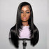 Trendy Layered Cut Glueless Bleached Knots Lisse Perruque Cheveux Humains - hjweavebeauty